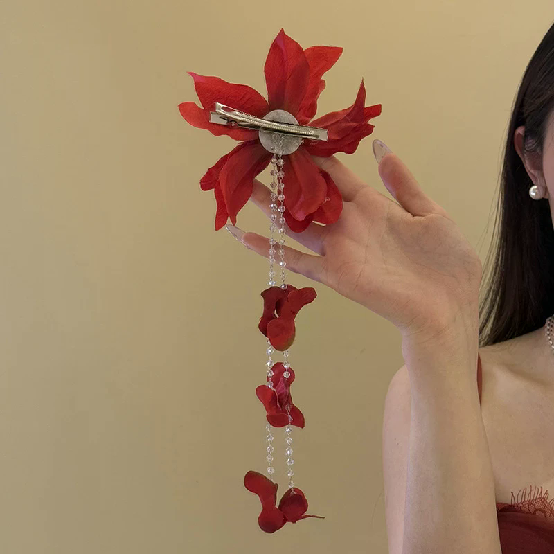 Women Accessories Sale - Hot Sale Flower Duckbill Clip Simulation