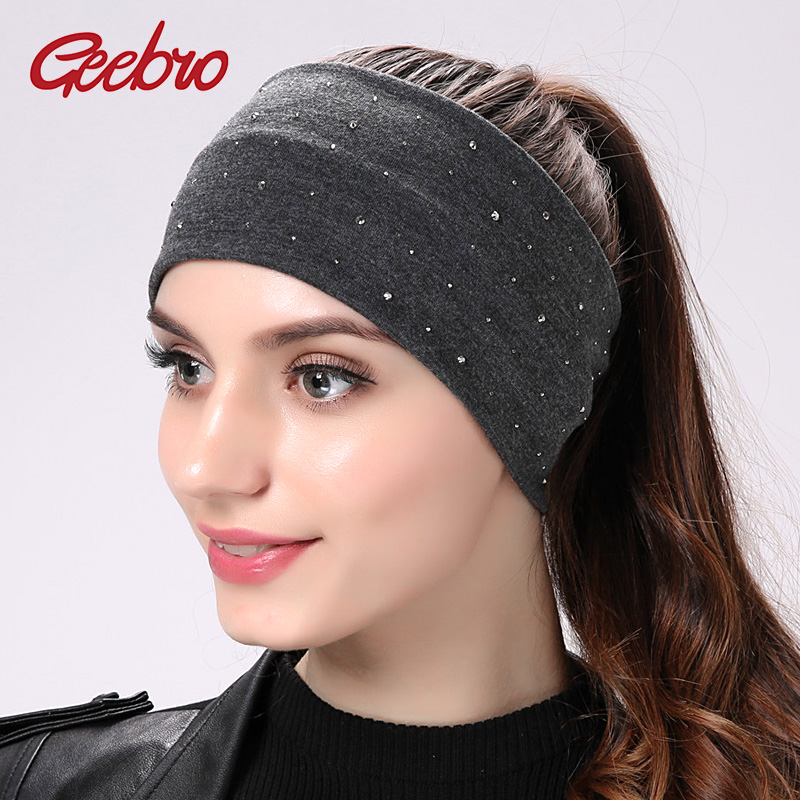 Accessories Brand For Women - Geebro Brand Women's Rhinestone Headband Fashion