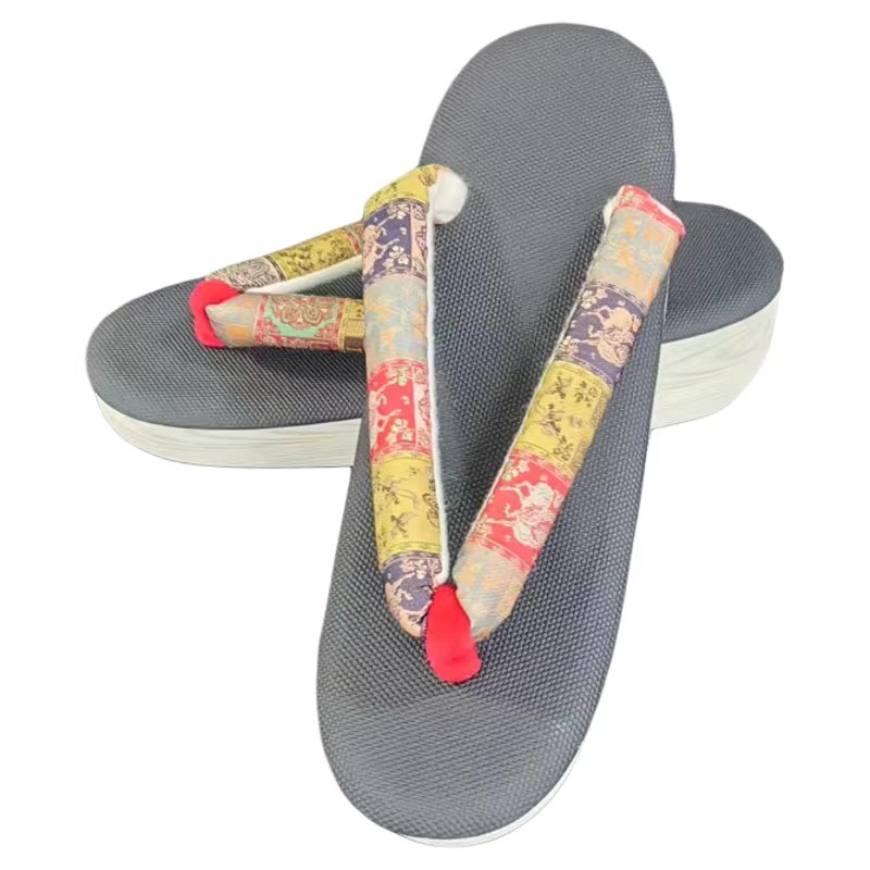 Women'S Kimono Accessories - Women's Japanese Kimono Shoes Mid-Heel Embroidery