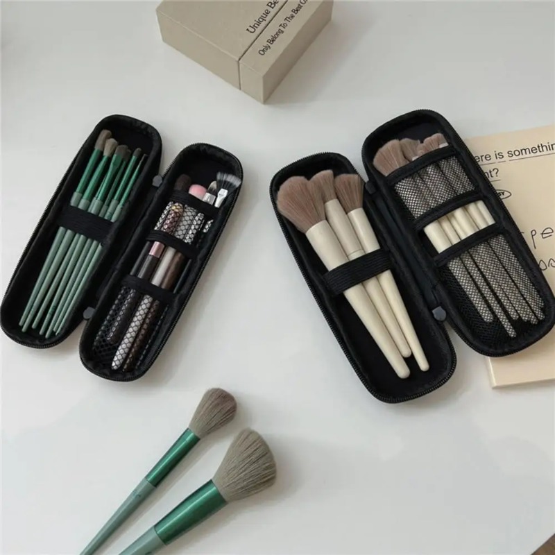 Women Accessories Holder - 1pc Black Cosmetic Bag Waterproof Double