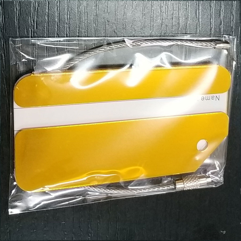 Women Accessories Name - 1Pc Aluminum Metal Luggage Tag, Suitcase