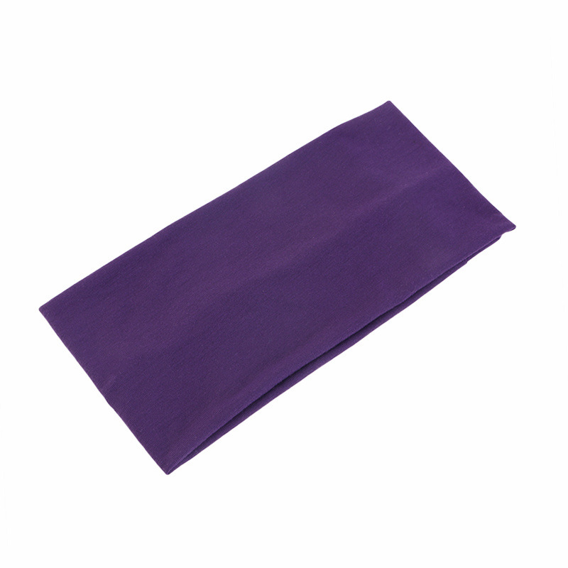Women'S Running Accessories - Solid Color Unisex Headband Elastic Wide