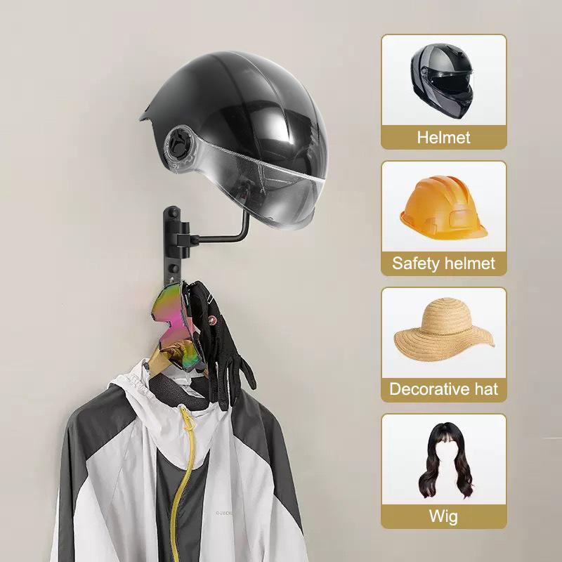 Women Accessories Holder - 180° Rotatable Wall Claw Hook, Helmet