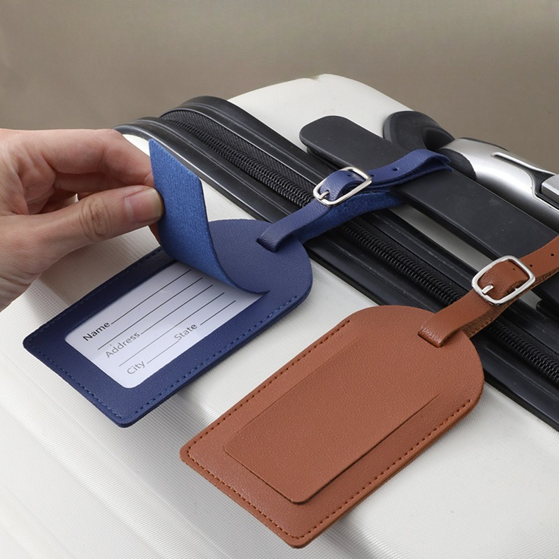 Women Men Luggage Tags PU Leat - Women Accessories Name recension och pris
