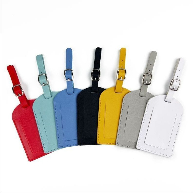 Women Men Luggage Tags PU Leat - Women Accessories Name recension och pris
