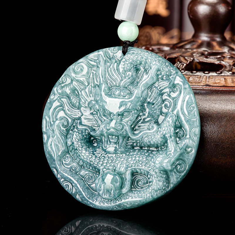 Burmese Jadeite Dragon Pendant - Women Accessories For Gift recension och pris