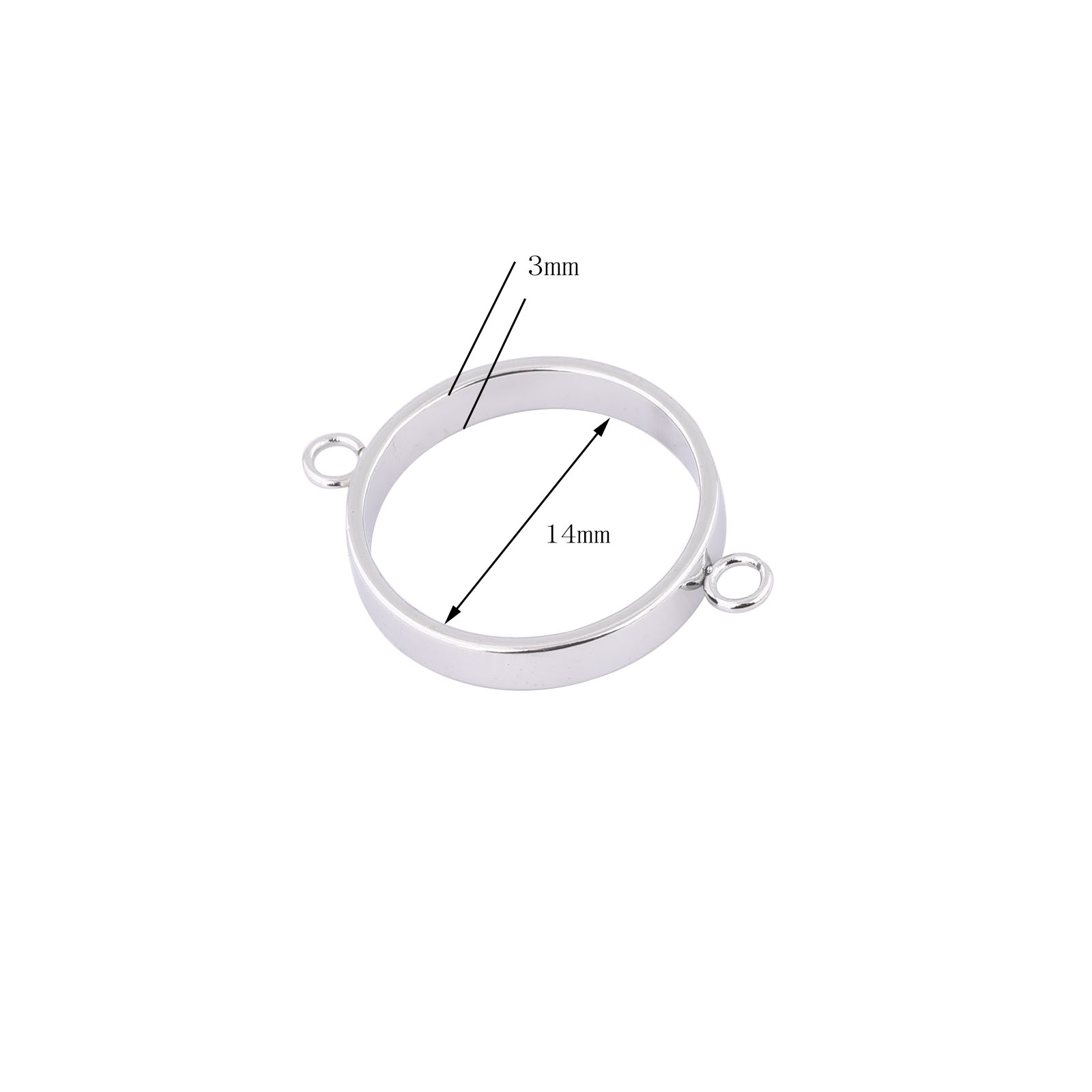 10pcs Stainless Steel 14mm Ope - Resin Bangle Bracelet recension och pris