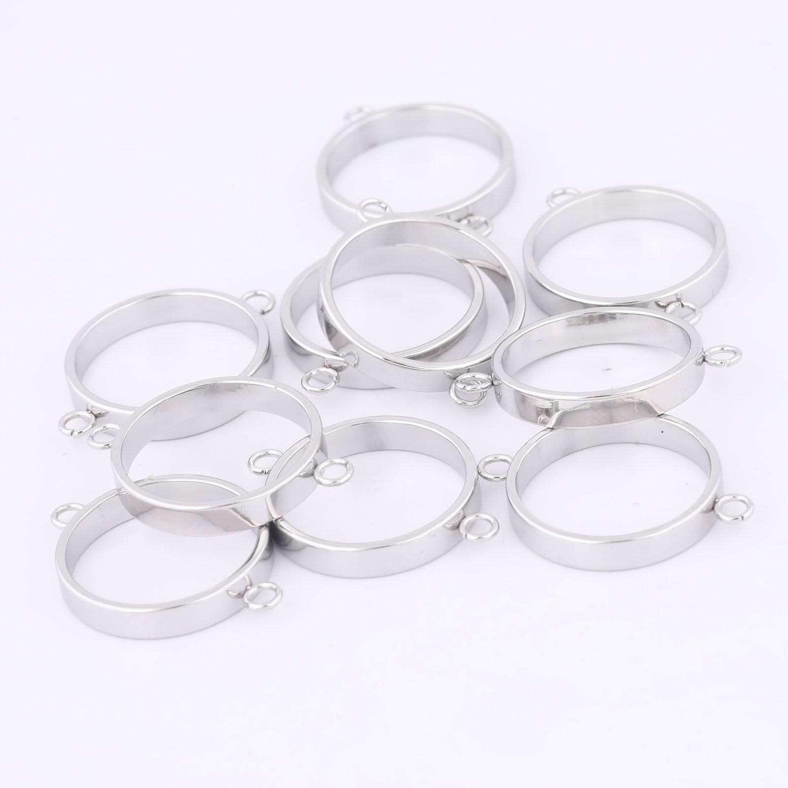 10pcs Stainless Steel 14mm Ope - Resin Bangle Bracelet recension och pris