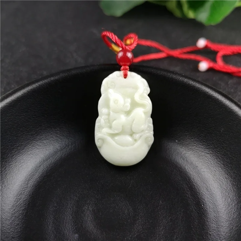Chinese Zodiac Carved Jade Pen - Women Accessories For Gift recension och pris