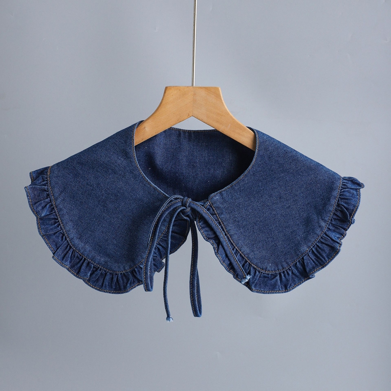 Fashion Denim Pleated Detachab - Accessories Woman recension och pris