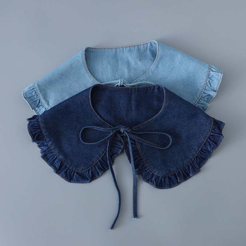 Fashion Denim Pleated Detachab - Accessories Woman recension och pris