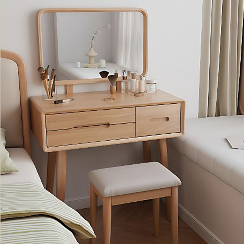 Mirror Desk Vanity Table Stool - Women Accessories Drawer recension och pris