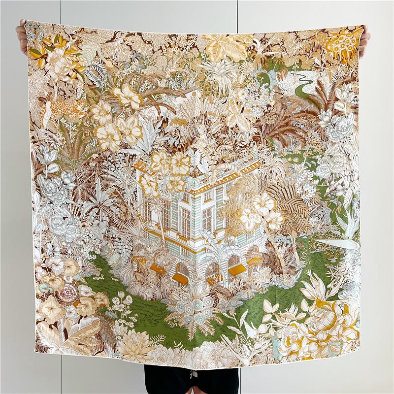 Satin Silk Scarf 110cm Brand M - Accessories Brand For Women recension och pris