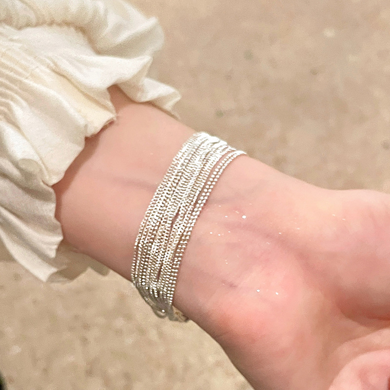 New 925 Sterling Silver Multi- - Resin Bangle Bracelet recension och pris