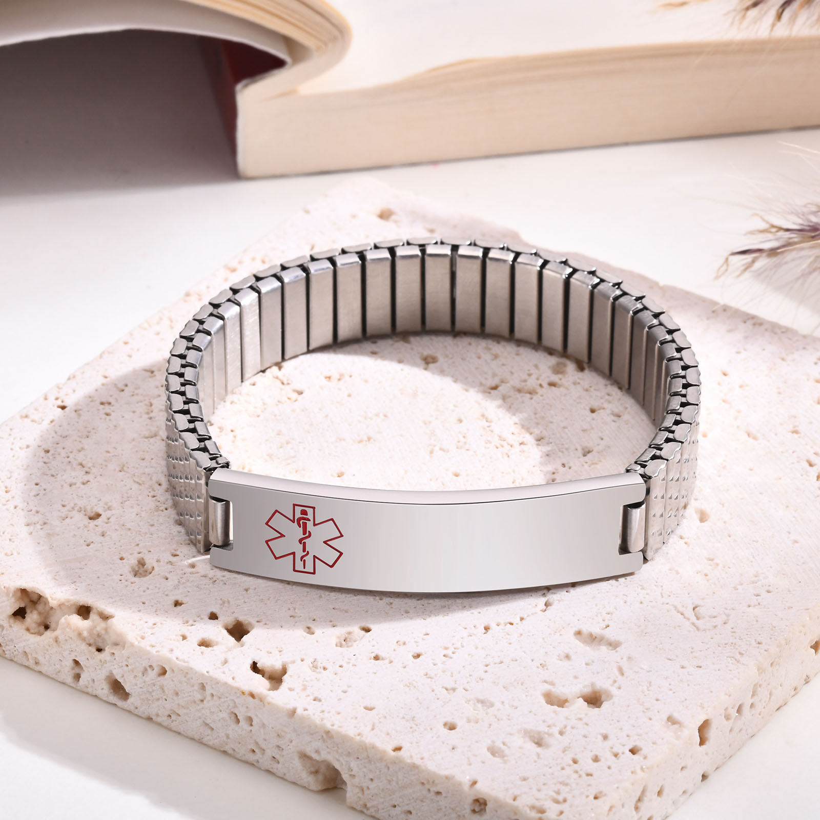 Vnox Stainless Steel Medical A - Resin Bangle Bracelet recension och pris
