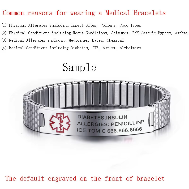 Vnox Stainless Steel Medical A - Resin Bangle Bracelet recension och pris