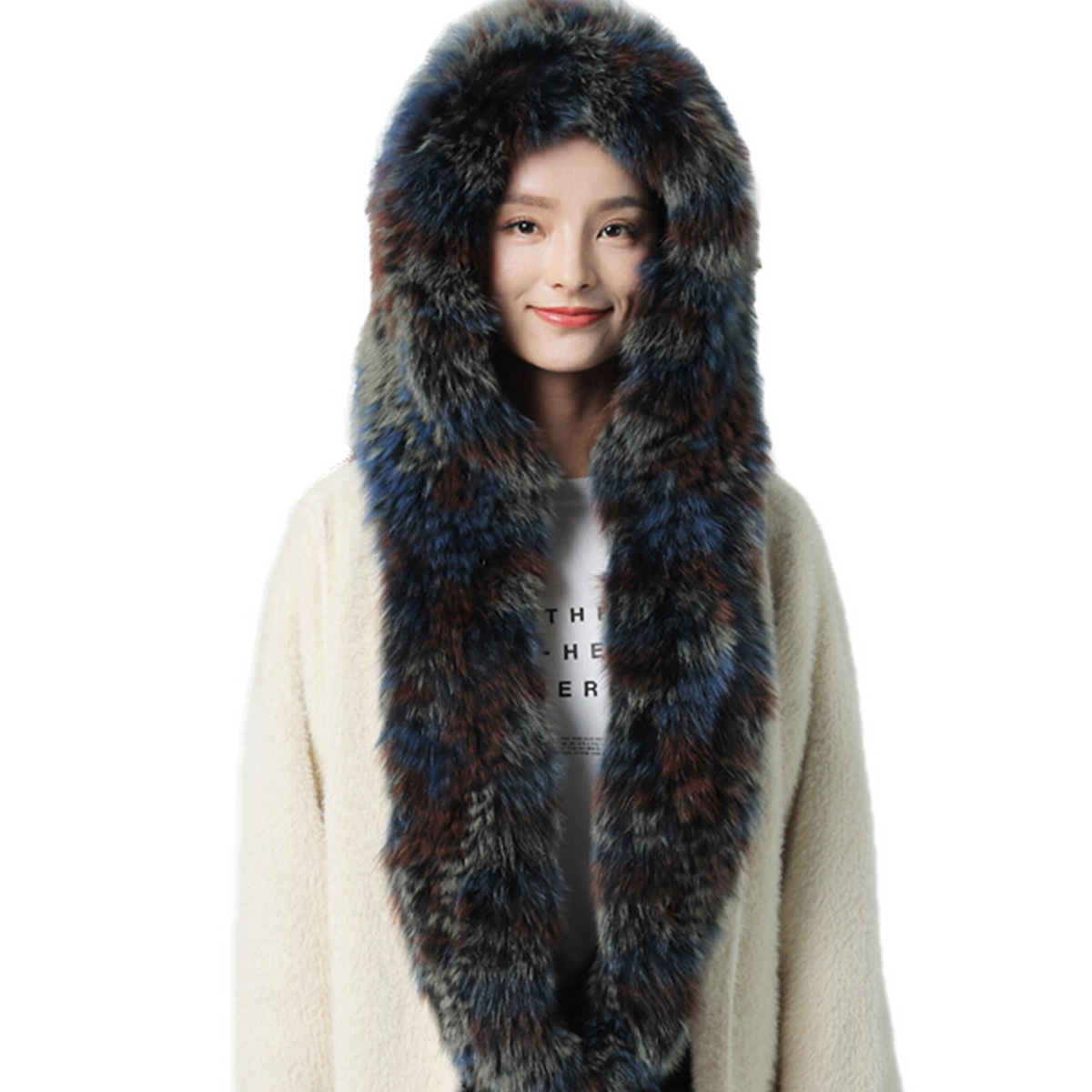 New Real Rabbit Fur Scarf Thic - Women Accessories Sale recension och pris