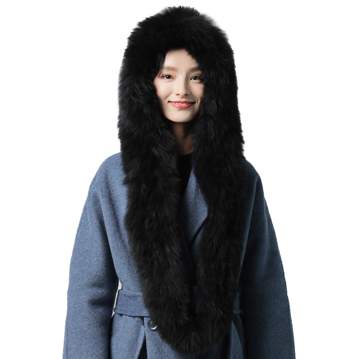 New Real Rabbit Fur Scarf Thic - Women Accessories Sale recension och pris