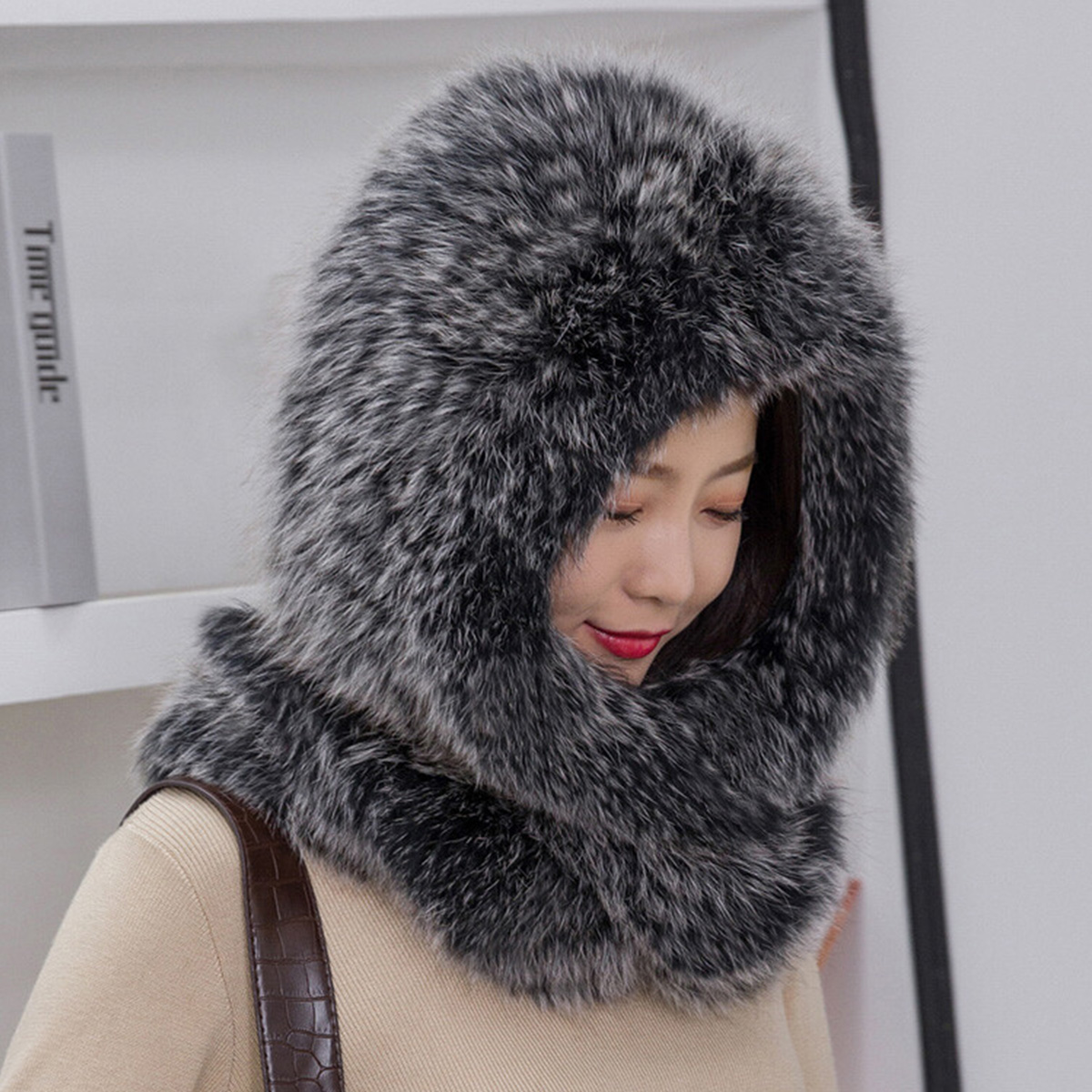 New Real Rabbit Fur Scarf Thic - Women Accessories Sale recension och pris