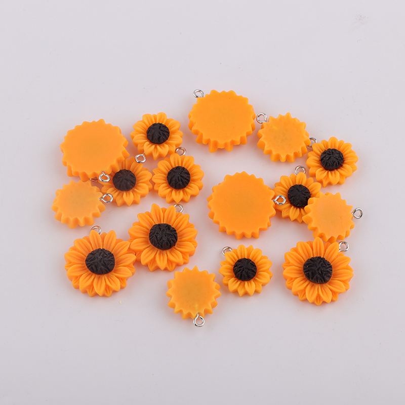 10pcs/lot Sunflower Flower Res - Resin Bangle Bracelet recension och pris