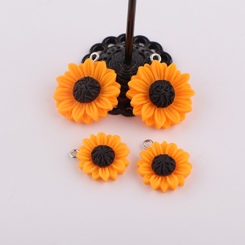 10pcs/lot Sunflower Flower Res - Resin Bangle Bracelet recension och pris