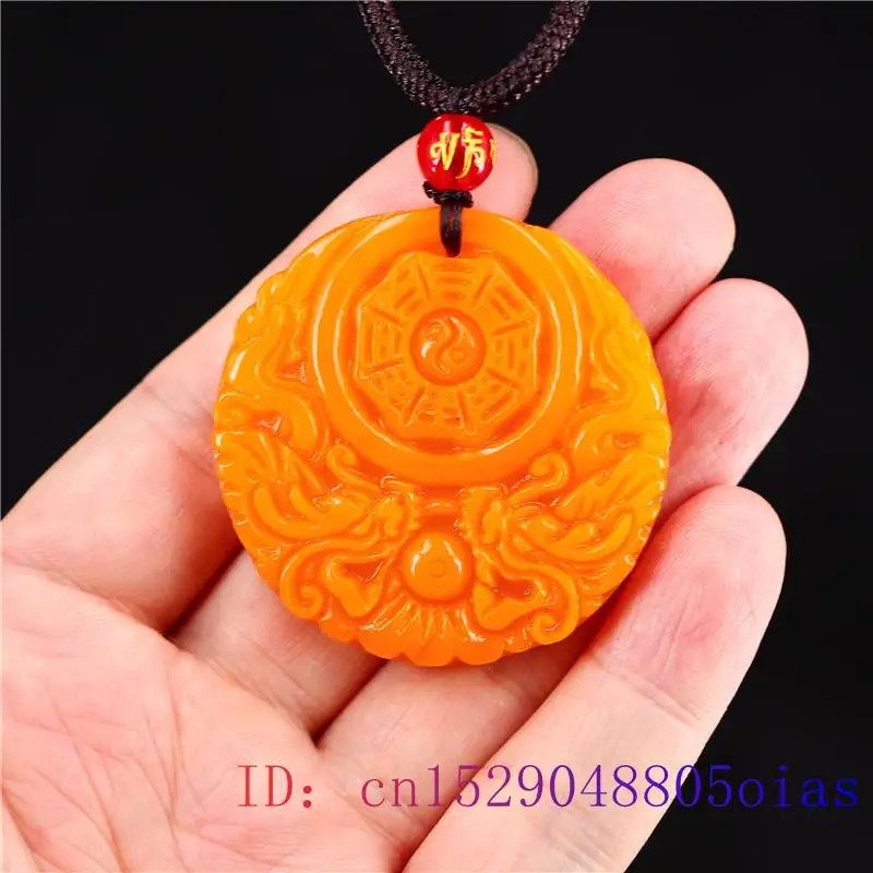 Yellow Jade Dragon Pendant Gif - Women Accessories For Gift recension och pris