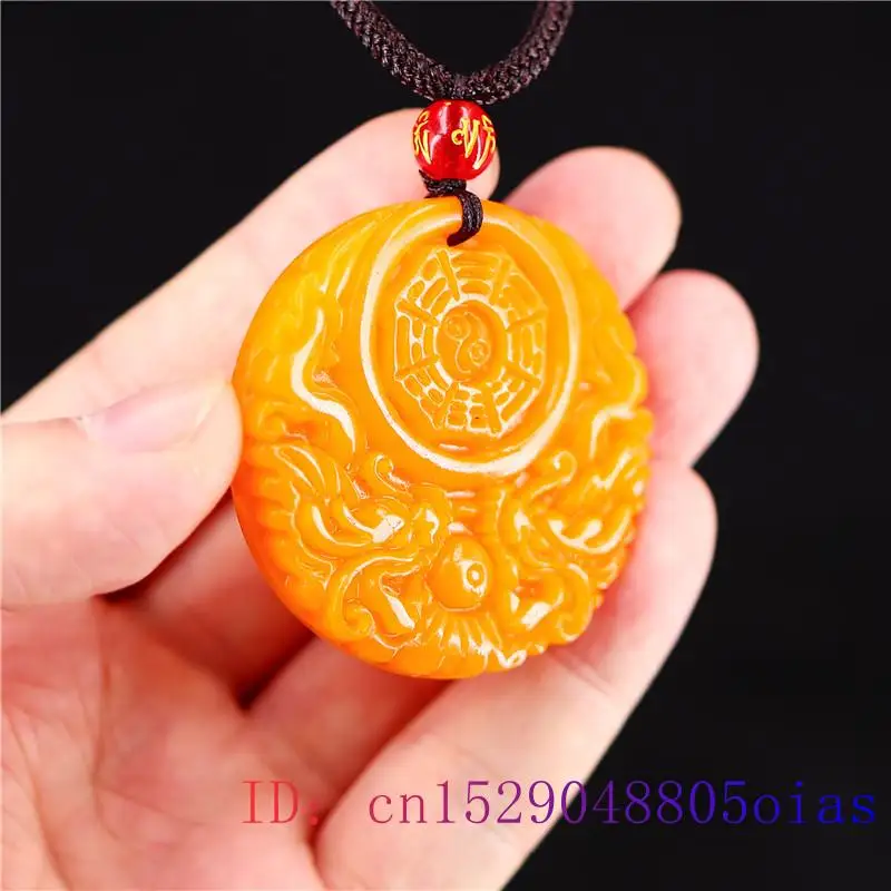 Yellow Jade Dragon Pendant Gif - Women Accessories For Gift recension och pris