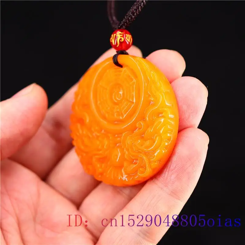 Yellow Jade Dragon Pendant Gif - Women Accessories For Gift recension och pris