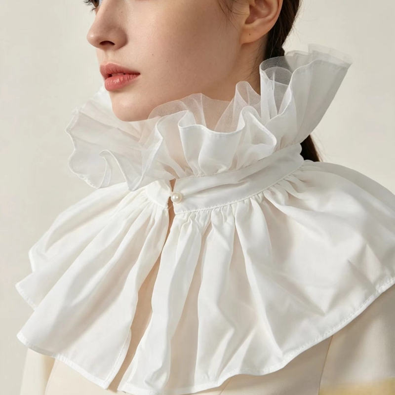 Detachable High Ruffled False  - Accessories Woman recension och pris
