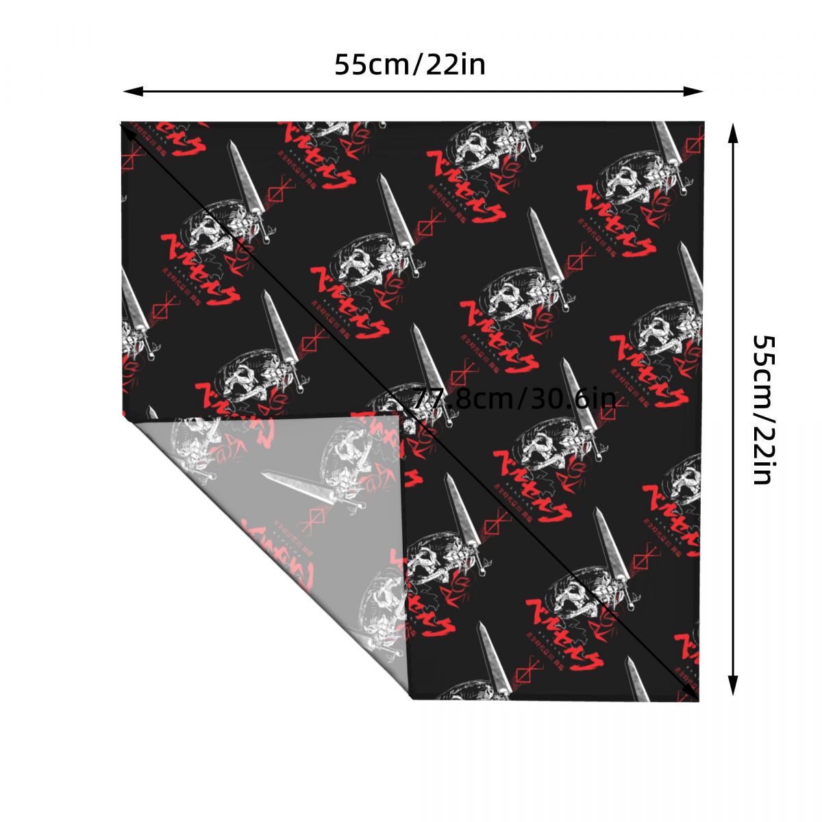 55CM B-Berserks Bandana Holida - Accessories Brand For Women recension och pris