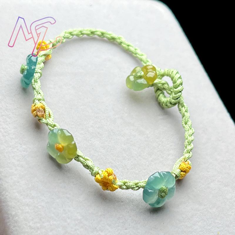 Myanmar Jadeite Flower Bracele - Women Accessories Bracelet recension och pris