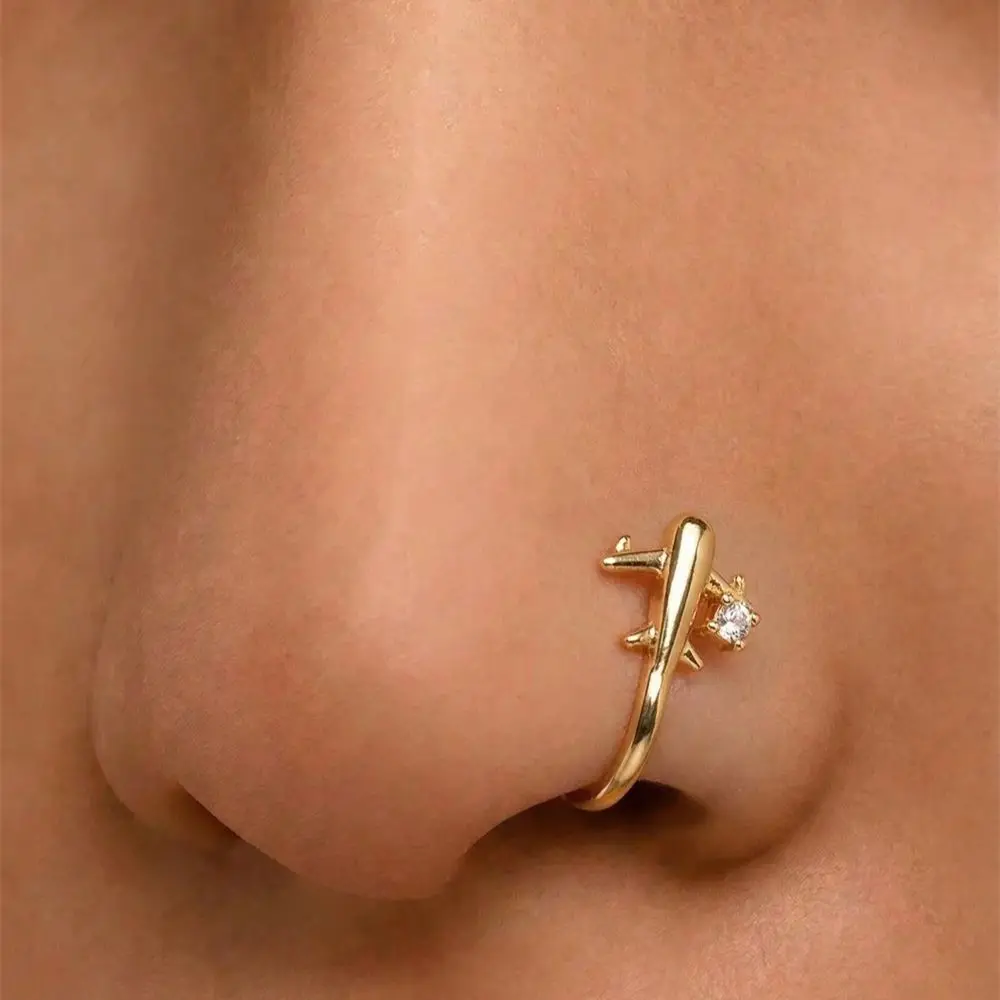 1PC Airplane Design No Piercin - Women Accessories Sale recension och pris