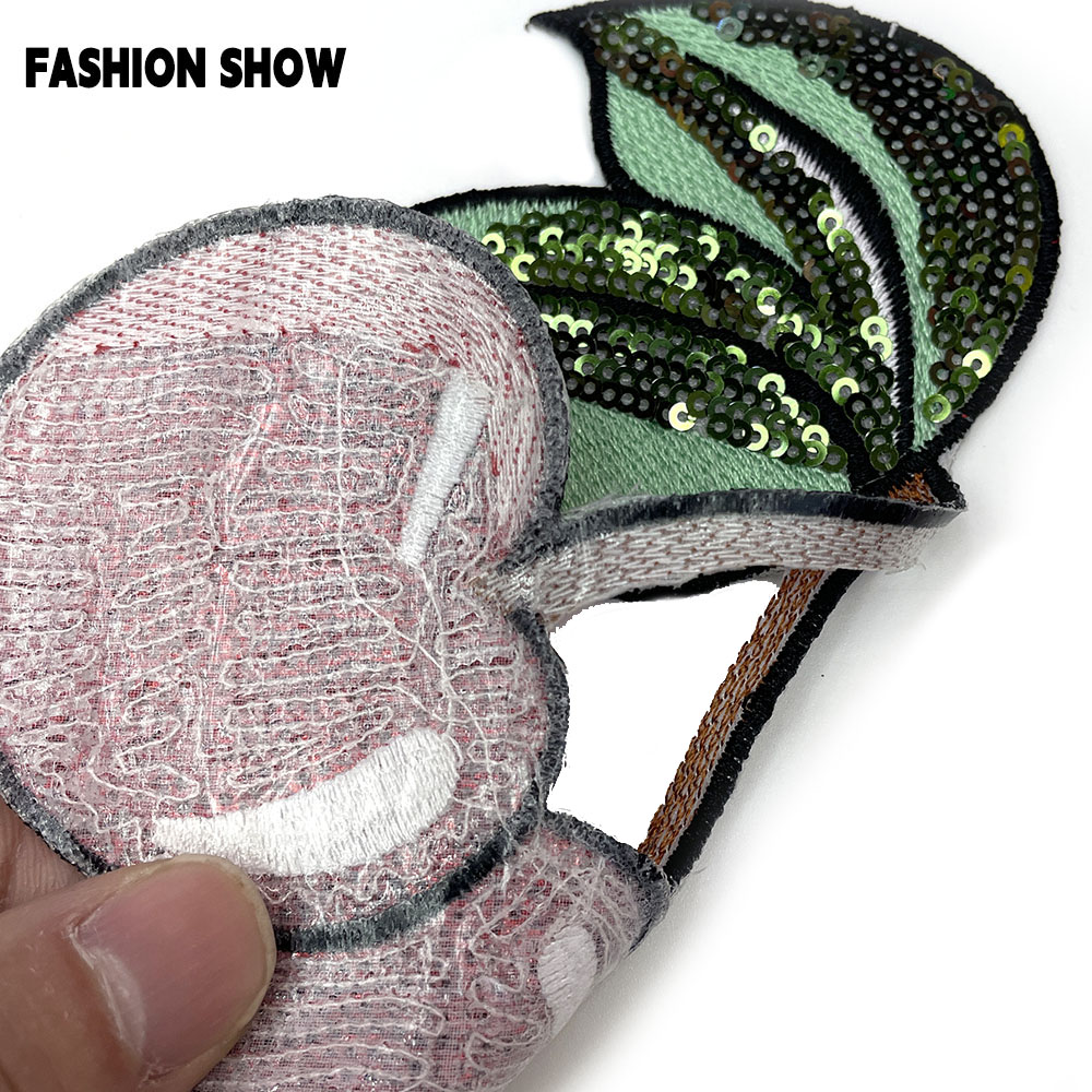 Sequin Cherry Embroidery Patch - Accessories Brand For Women recension och pris
