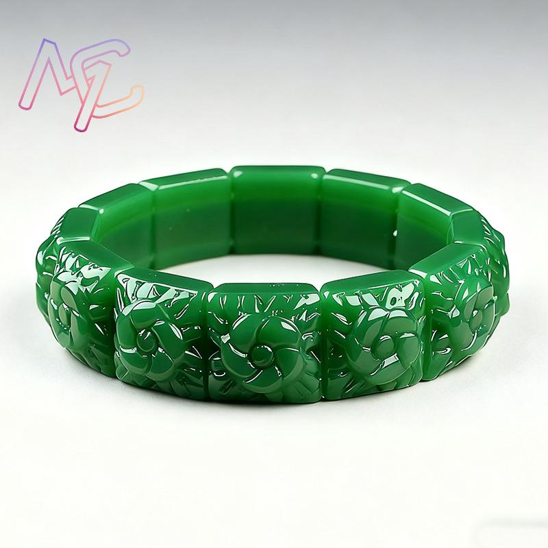 Real Jade Flower Bracelet Bang - Women Accessories Bracelet recension och pris