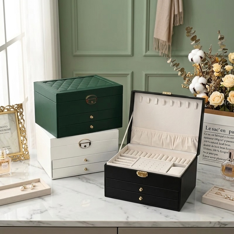 Large Capacity Jewelry Box Mul - Women Accessories Drawer recension och pris
