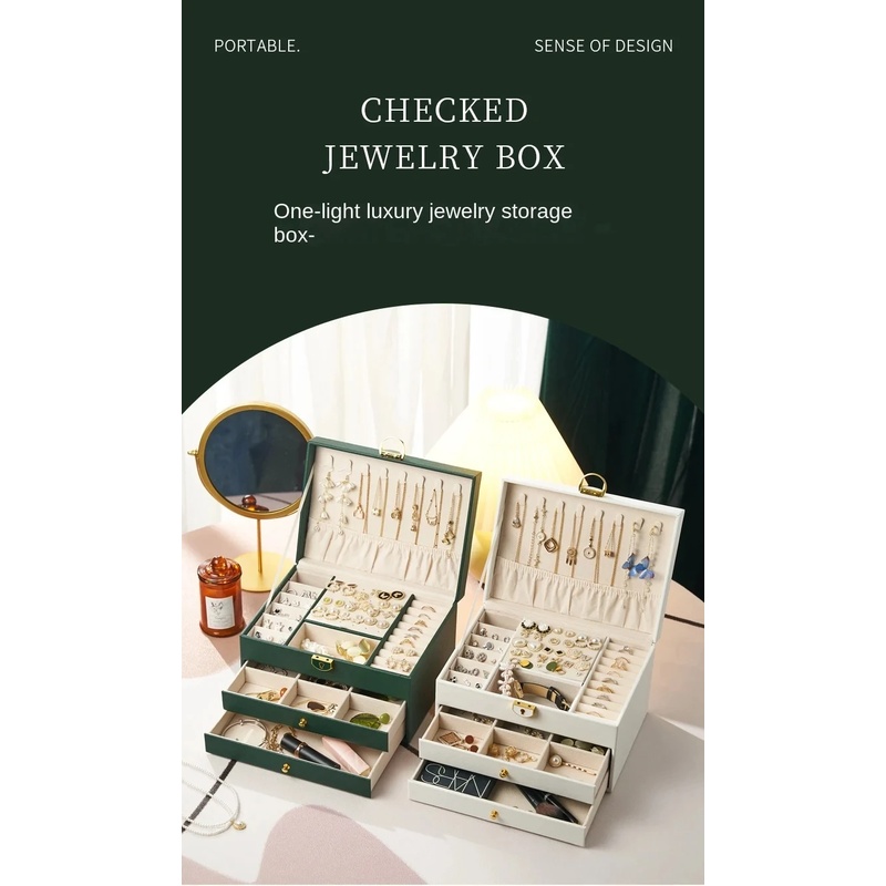 Large Capacity Jewelry Box Mul - Women Accessories Drawer recension och pris