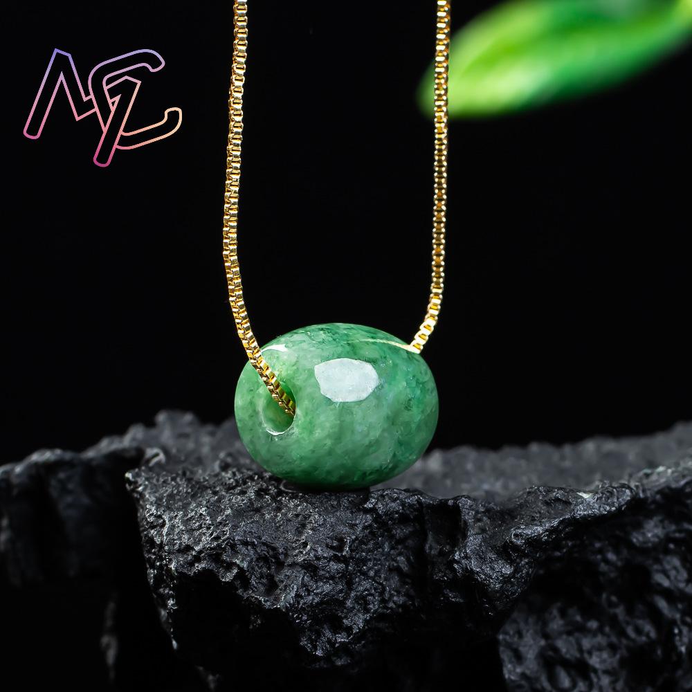 Natural Real Jade Bead Pendant - Accessories Woman recension och pris