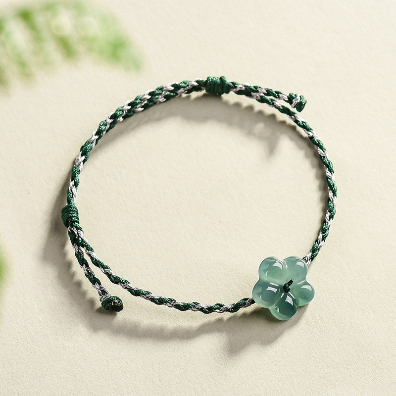 Burmese Jadeite Flower Bracele - Women Accessories Bracelet recension och pris