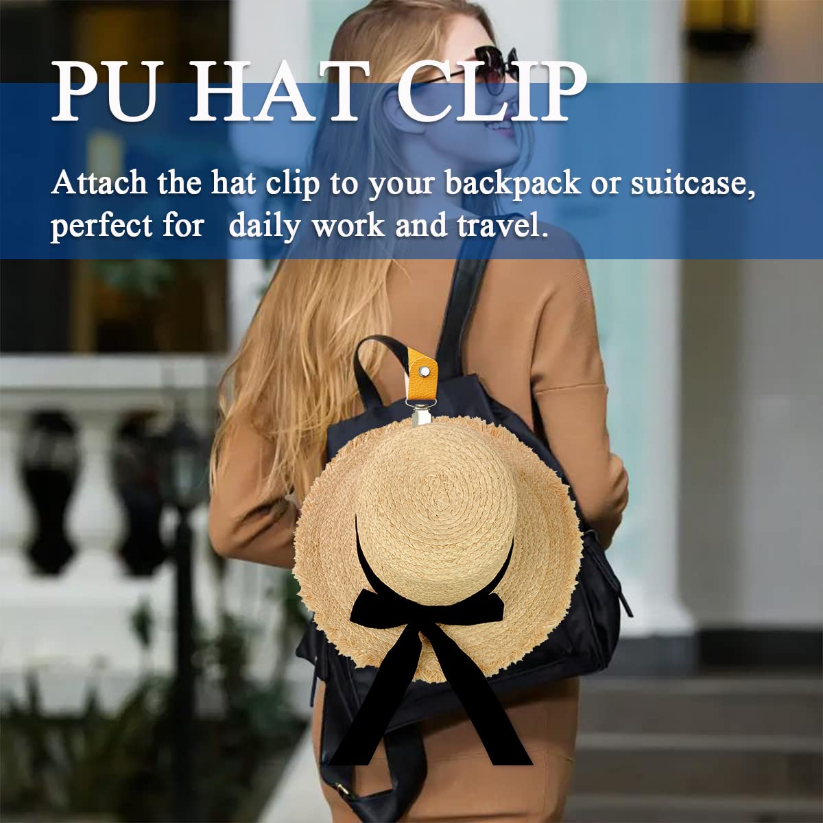 PU Leather Hat Clip for Travel - Women Accessories Holder recension och pris