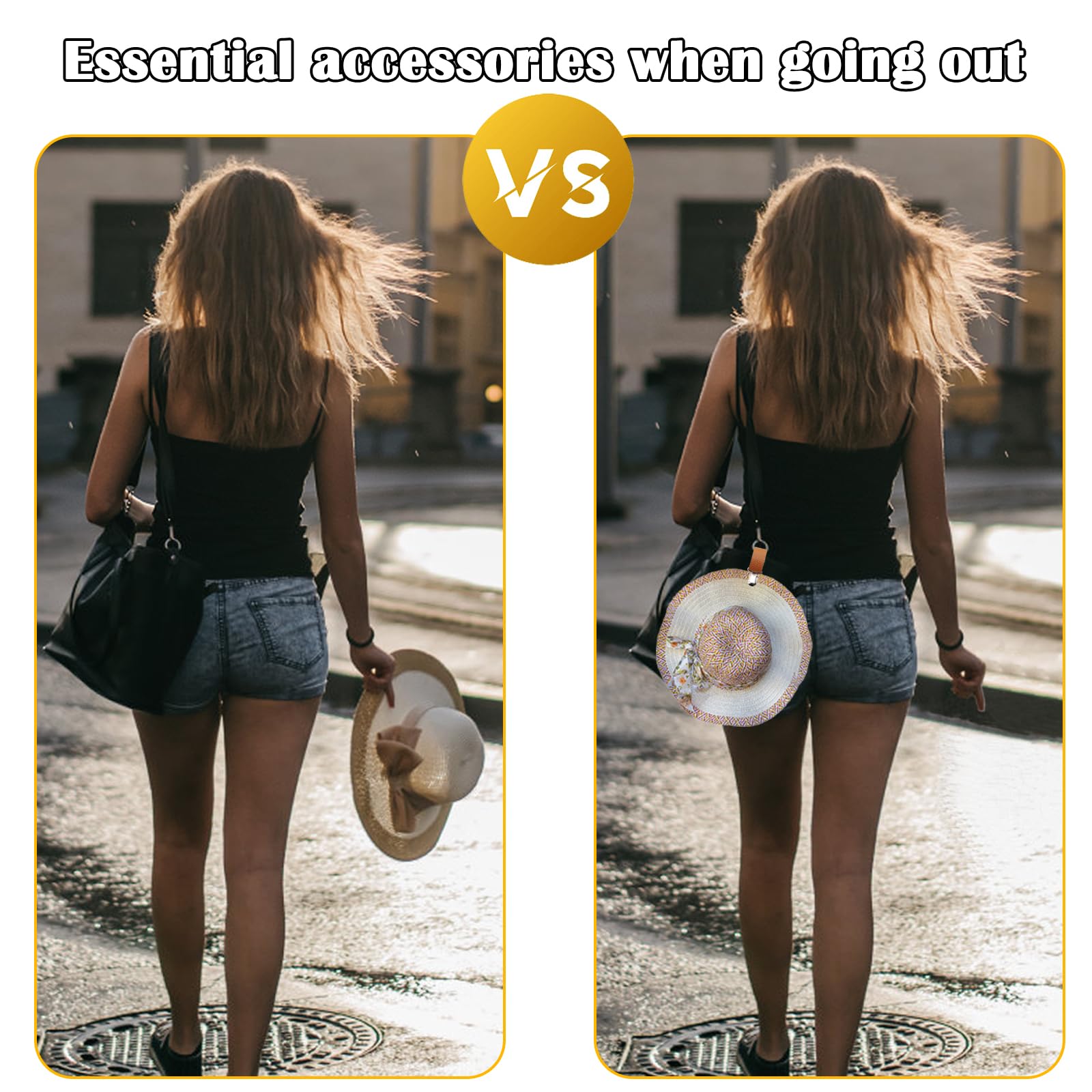 PU Leather Hat Clip for Travel - Women Accessories Holder recension och pris